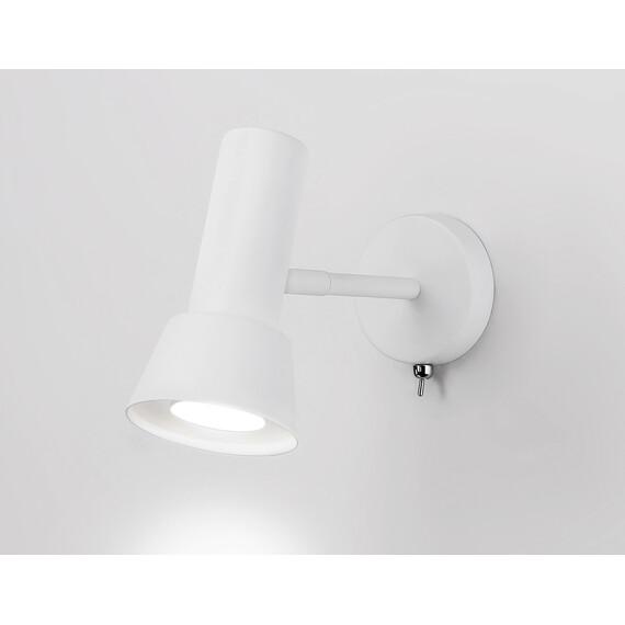 Светильник настенный с выключателем TA13128 WH белый GU10 max 12W D85*L150*H240, фото , изображение 3