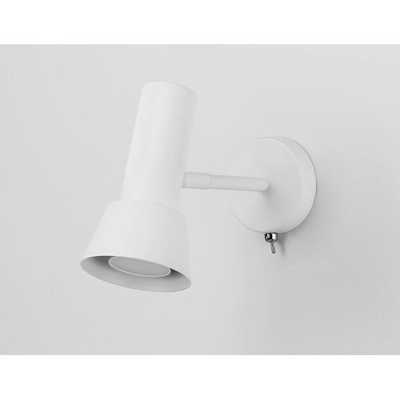 Светильник настенный с выключателем TA13128 WH белый GU10 max 12W D85*L150*H240, фото , изображение 2