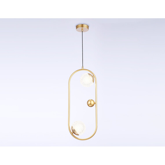 Светильник подвесной TR5431/2 GD золото G9/2 max 40W 220*110*1000, фото , изображение 2