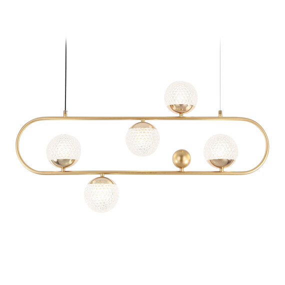 Светильник подвесной TR5433/5 GD золото G9/5 max 40W 780*110*1000, фото , изображение 5