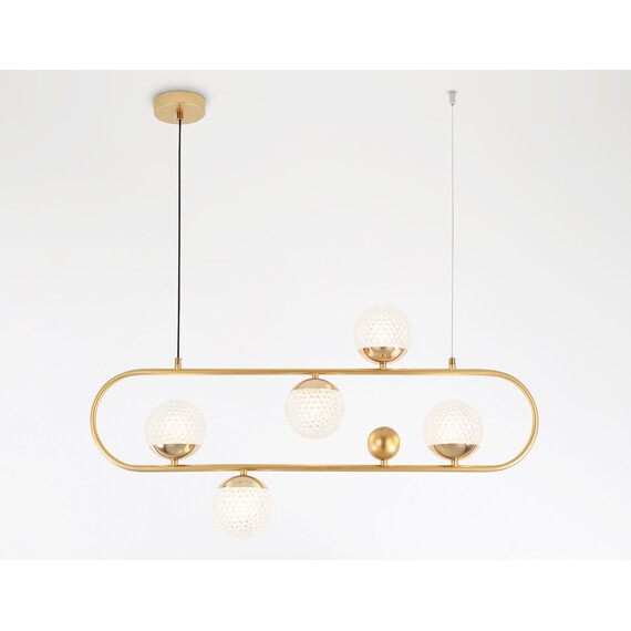 Светильник подвесной TR5433/5 GD золото G9/5 max 40W 780*110*1000, фото , изображение 3