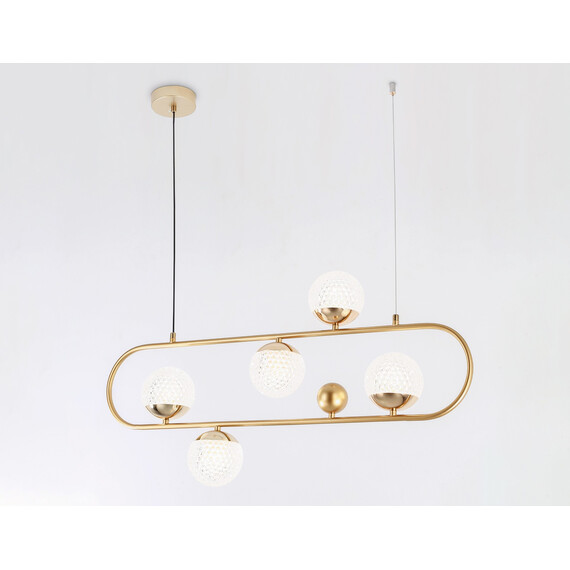 Светильник подвесной TR5433/5 GD золото G9/5 max 40W 780*110*1000, фото , изображение 2