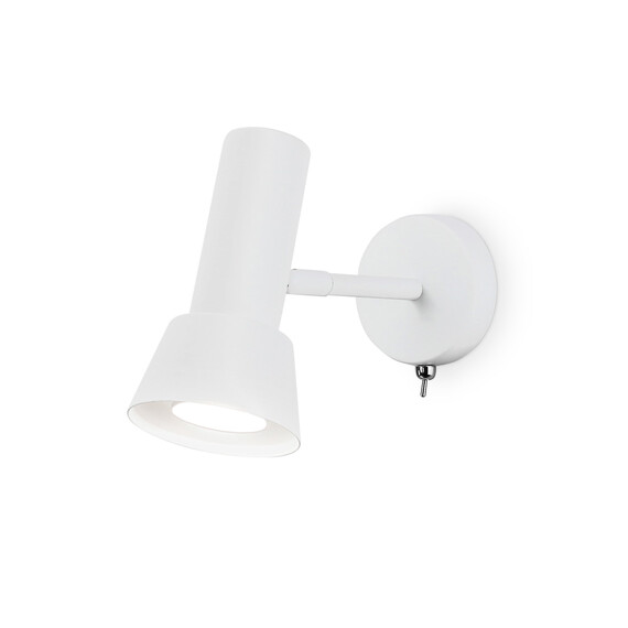 Светильник настенный с выключателем TA13128 WH белый GU10 max 12W D85*L150*H240, фото 