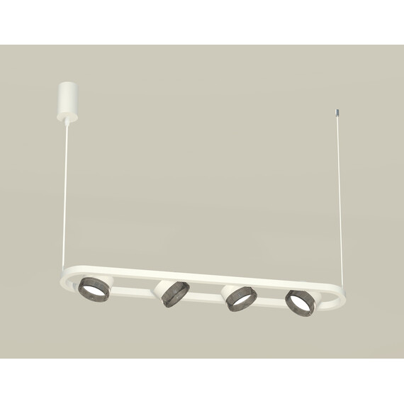 Комплект подвесного поворотного светильника с композитным хрусталем XB9163200/4 SWH/BK белый песок/тонированный GX53 (C9163, N8484), фото 