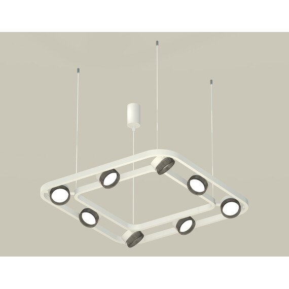 Комплект подвесного поворотного светильника с композитным хрусталем XB9177200/8 SWH/BK белый песок/тонированный GX53 (C9177, N8484), фото 