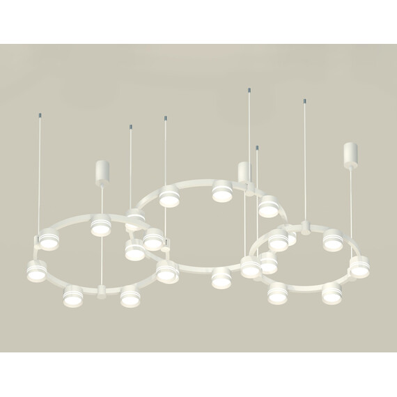 Комплект подвесного светильника с акрилом XR92082210/22 SWH/FR белый песок/белый матовый GX53 (A9208, C9241, C9236, C9231, N8477, N8461), фото 