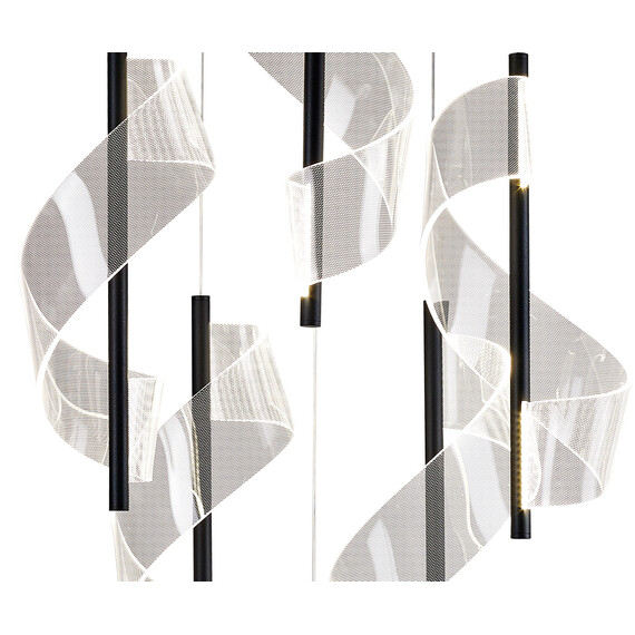 08042-6A,19 Подвес Илина черный Led 84W, фото , изображение 2