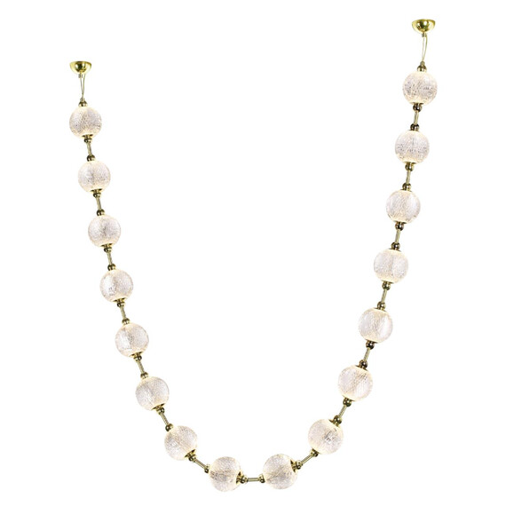 5008/64L L-VISION ODL23 золотой/прозрачный/металл/акрил Подвес LED  64W 4000K 3520Лм CRYSTAL, фото 