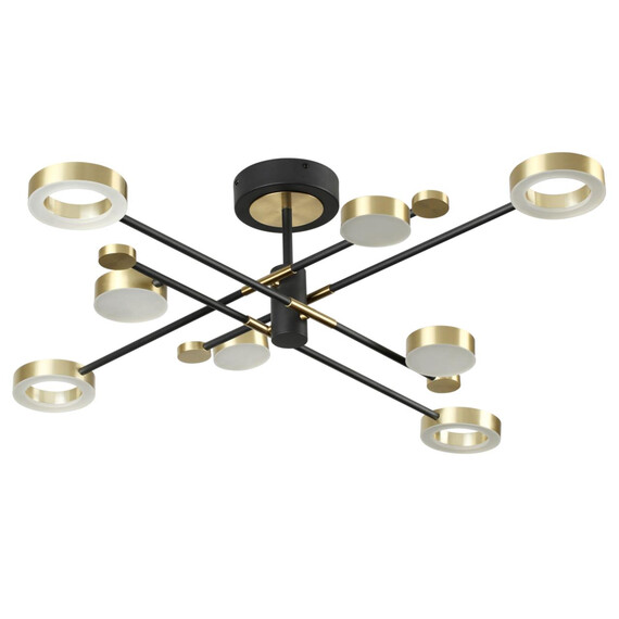 4321/63CL MIDCENT ODL22 121 металл/черный с бронзой Потолочный светильник IP20 LED 58W 2622Лм DENZEL, фото 