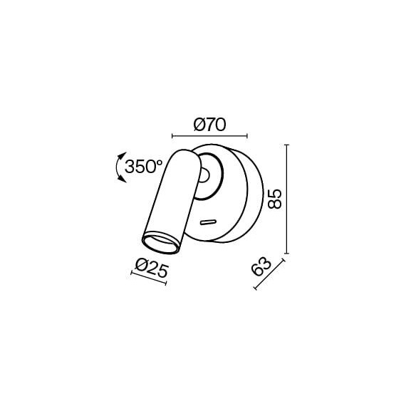 Настенный светильник (бра) Technical C038WL-L3W3K, фото , изображение 3