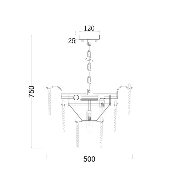 Люстра Freya FR5143PL-07G, фото , изображение 4
