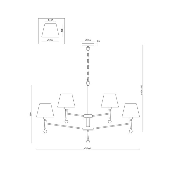 Подвесной светильник Freya FR5190PL-12BS1, фото , изображение 2