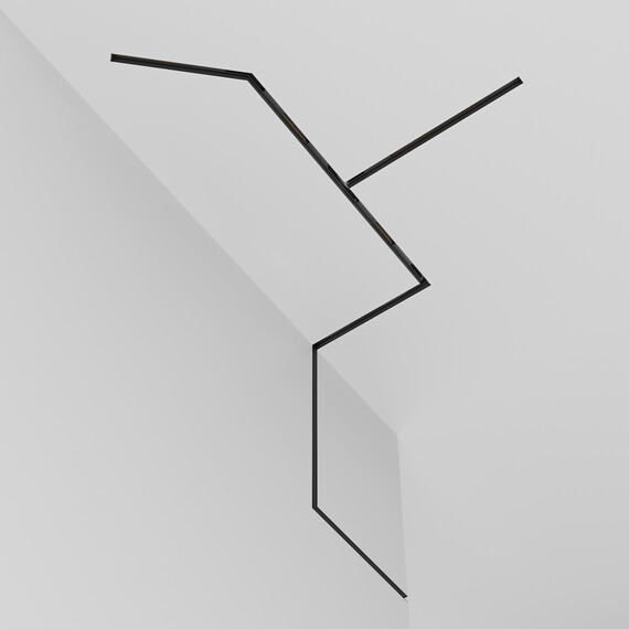 Магнитный встраиваемый шинопровод 3м под ГКЛ 9,5мм черный Maytoni Exility TRX034-423B, фото , изображение 3