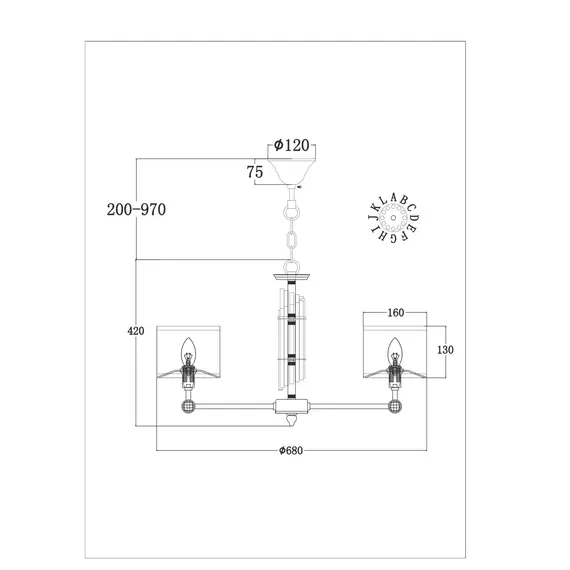 Люстра Maytoni MOD088PL-06BS, фото , изображение 3