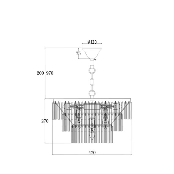Подвесной светильник Maytoni MOD093PL-09CH, фото , изображение 5