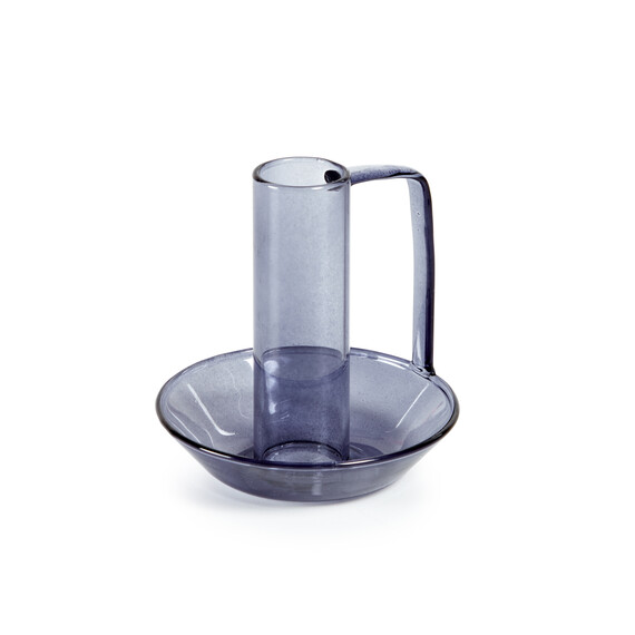 Yumalay Подсвечник из синего стекла La Forma (ex Julia Grup) 146101, фото , изображение 3