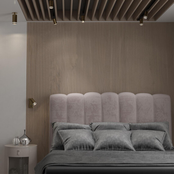 370894 OVER NT22 матовое золото Светильник накладной настенный IP20 GU10 9W 220V ULAR, фото , изображение 4