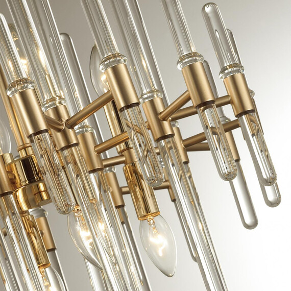 4988/10 HALL ODL22 387 золотой/стекло Люстра E14 10*40W STIKA, фото , изображение 2