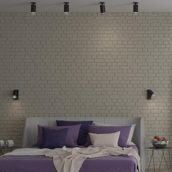 370893 OVER NT22 черный Светильник накладной настенный IP20 GU10 9W 220V ULAR, фото , изображение 4