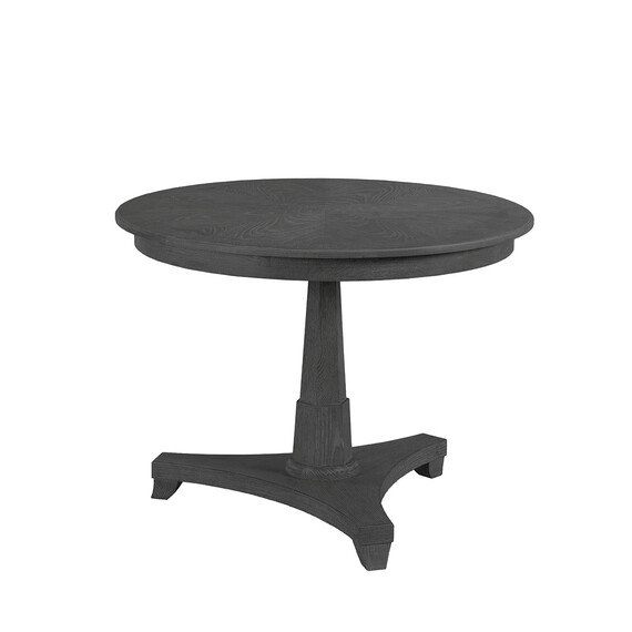 Черный обеденный стол из дуба “Парма” LouvreHome LHFDT1197HLN black oak, фото 