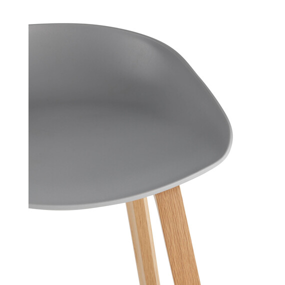 Libra серый, пластик, ножки под натуральное дерево, фото , изображение 5