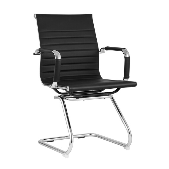 TopChairs Visit черное в обивке из экокожи, фото 