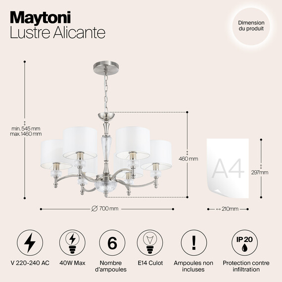 Люстра Maytoni MOD014CL-06N, фото , изображение 8