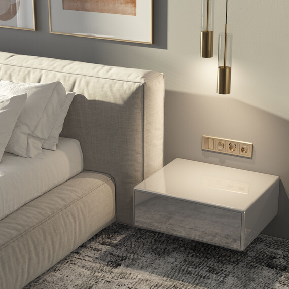 Рамка на 4 поста Werkel Stream шампань W0042111 4690389162497, фото , изображение 2