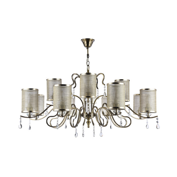 Люстра Freya FR2300-PL-12-BZ, фото , изображение 2