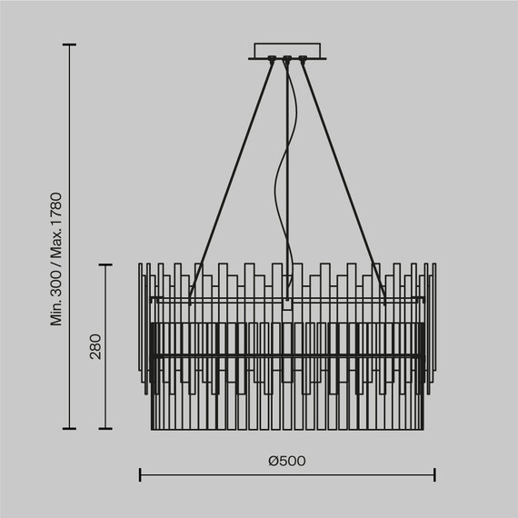 Подвесной светильник Maytoni MOD135PL-06BS, фото , изображение 4