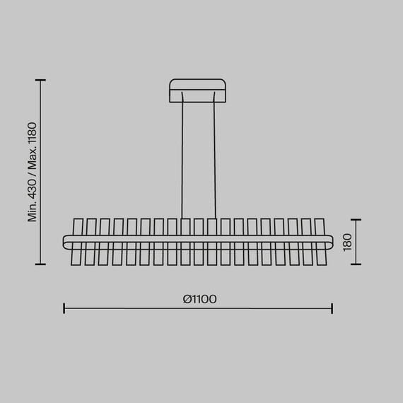 Подвесной светильник Maytoni MOD173PL-L48BS3K, фото , изображение 6