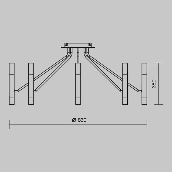 Потолочный светильник Maytoni MOD620CL-16B, фото , изображение 6