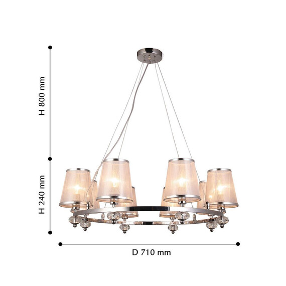 Подвесная люстра F-Promo Argus 2542-8P, фото , изображение 3