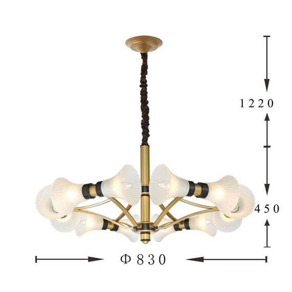 Подвесная люстра Favourite Cornu 2549-12P, фото , изображение 3