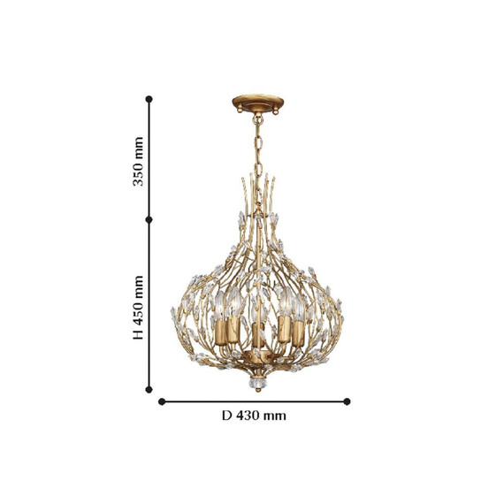 Подвесная люстра Favourite Batun 2020-5P, фото , изображение 2