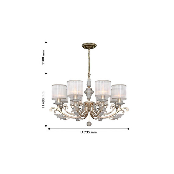 Подвесная люстра Favourite Seraphima 2307-8P, фото , изображение 2