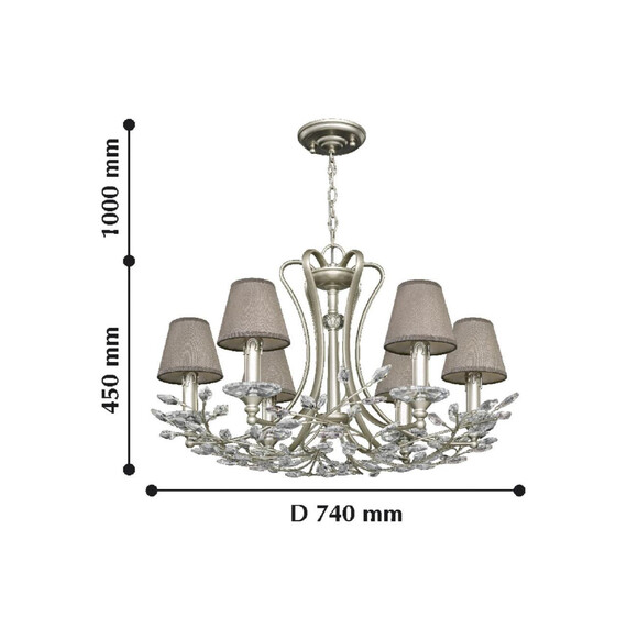 Подвесная люстра Favourite Laurel 2173-6P, фото , изображение 2