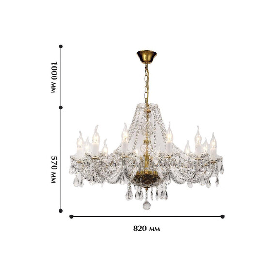 Подвесная люстра Favourite Monreal 1735-12P, фото , изображение 2
