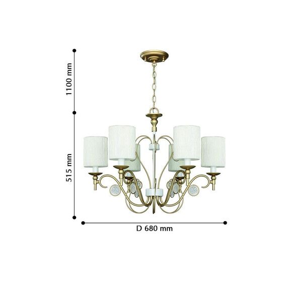 Подвесная люстра Favourite Lietta 2493-6P, фото , изображение 2