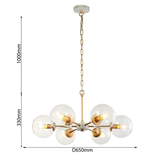 Подвесная люстра Favourite Marmore 2671-6P, фото , изображение 3