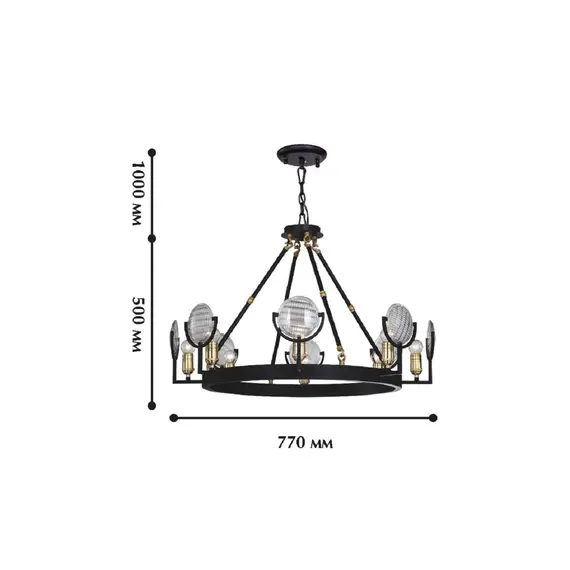 Люстра 2в1 Favourite Fara 1721-8PC, фото , изображение 2