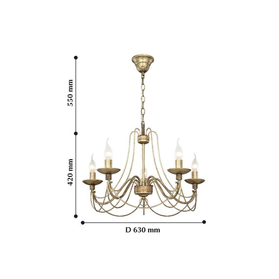 Подвесная люстра F-Promo Chateau 2163-5P, фото , изображение 4