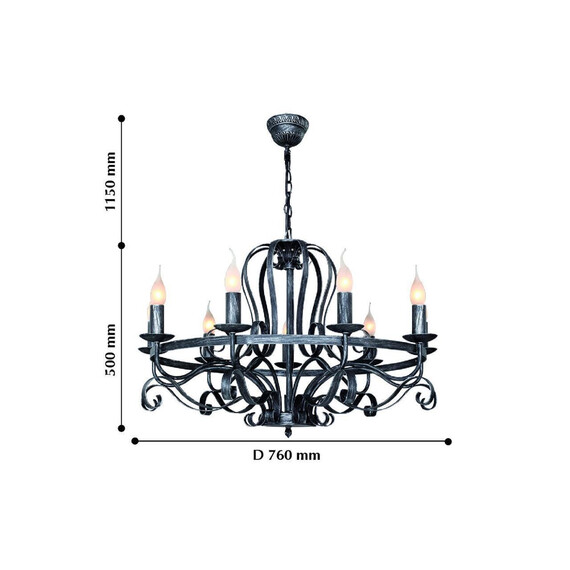 Подвесная люстра F-Promo Palermo 2162-9P, фото , изображение 4