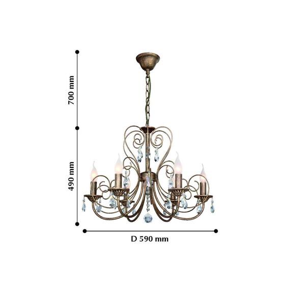 Подвесная люстра F-Promo Versailles 2158-6P, фото , изображение 4