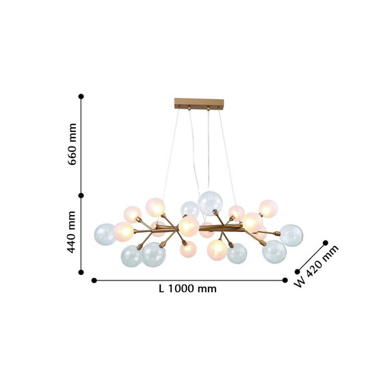 Подвесная люстра Favourite Babylon 2515-12P, фото , изображение 3