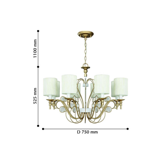 Подвесная люстра Favourite Lietta 2493-8P, фото , изображение 2