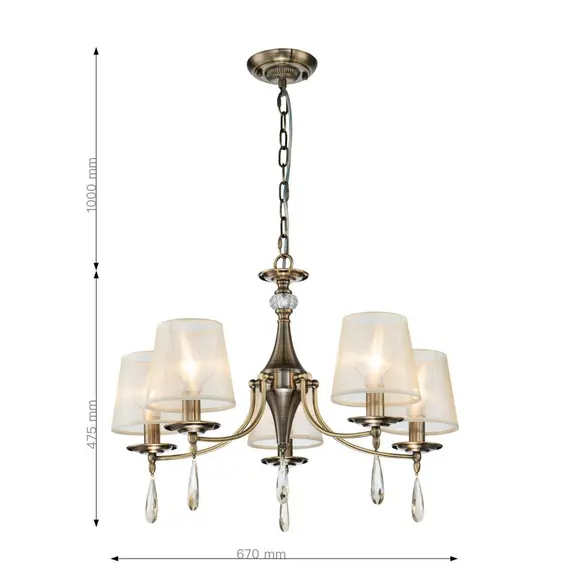 Подвесная люстра F-Promo Imber 2639-5P, фото , изображение 3
