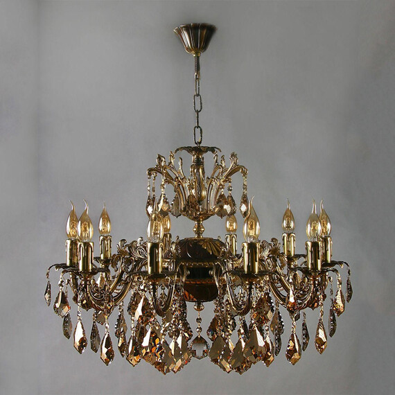 Подвесная люстра Ambiente Granada 2118/10 PB Honey Leaf, фото 