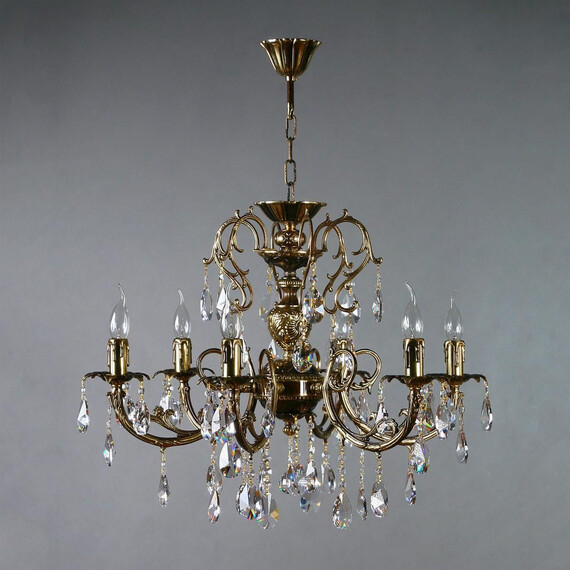 Подвесная люстра Ambiente Alicante 8888/6 PB Tear drop, фото 