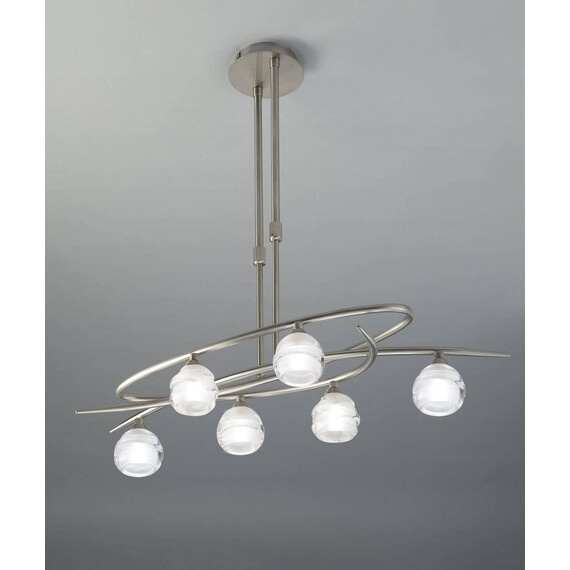 Подвесная люстра Mantra Loop Satin Nickel 1811, фото 